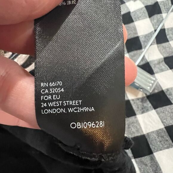 Anthropologie Pilar V-neck Black Lack Relaxed Fit casual top size medium - Picture 12 of 13